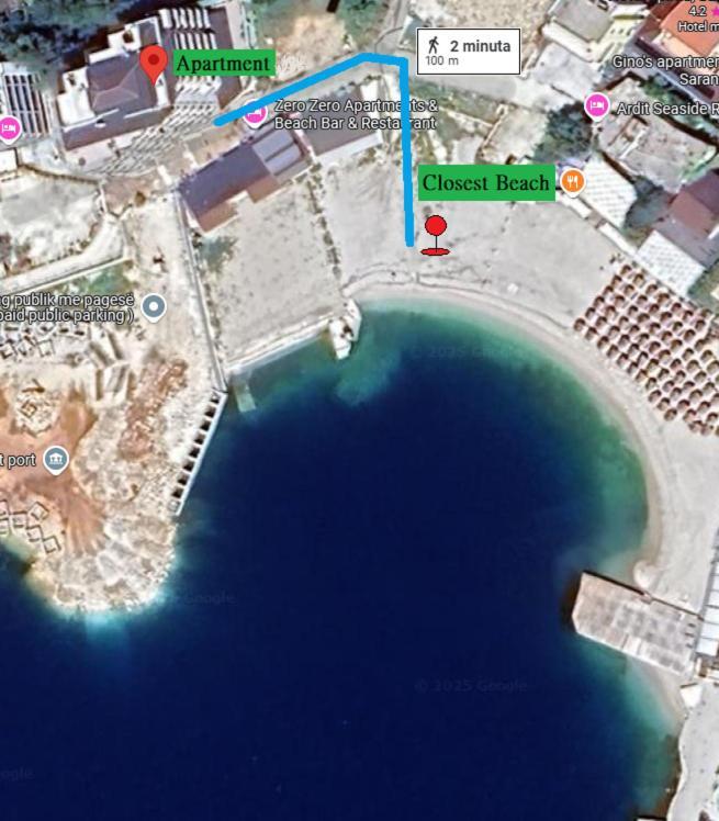 Agora Sea View Apartment Sarandë Exterior foto